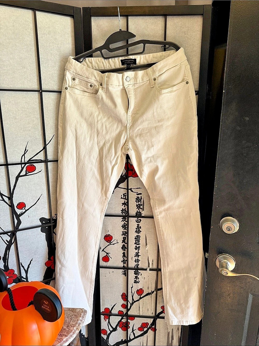 Banana Republic Low-Rise stretch Bootcut Jean White 32/14